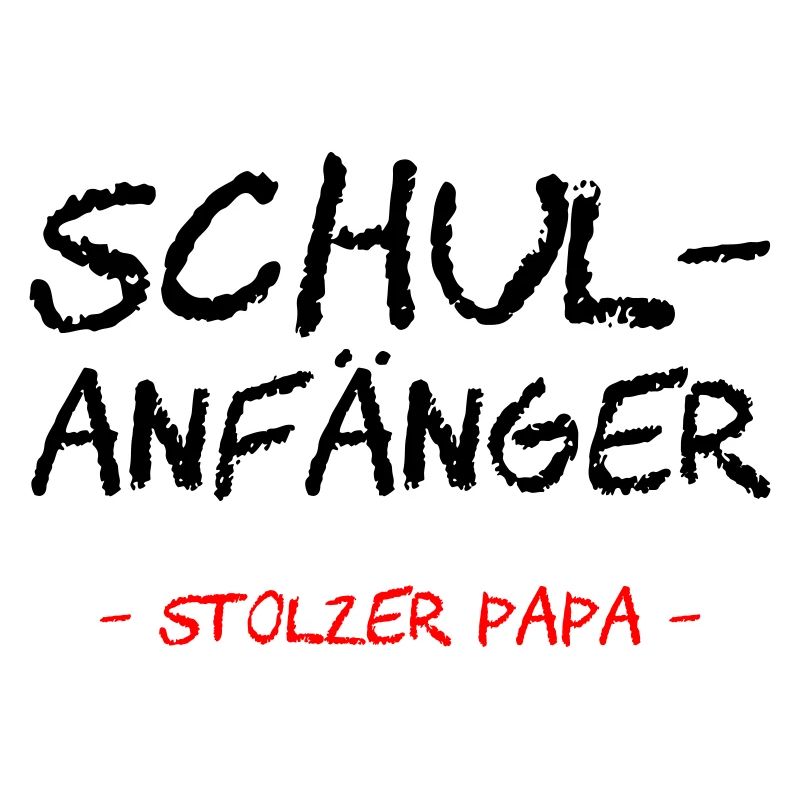 Schulanfänger. Stolzer Papa