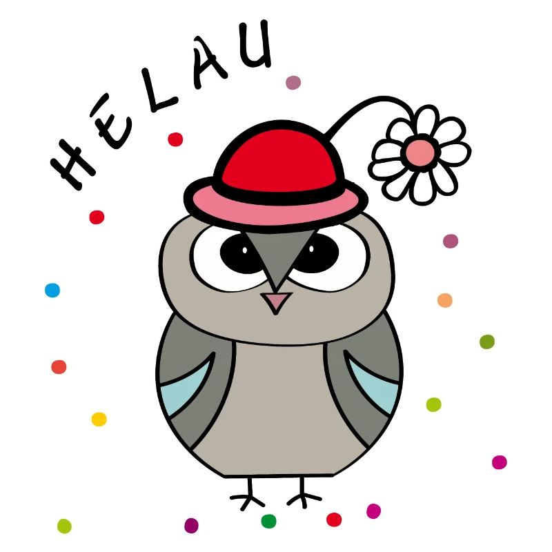 Helau Fasching Eule
