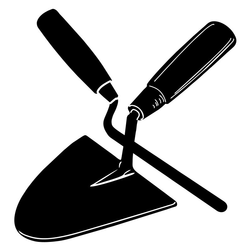 Joint nail and trowel, mason's tools