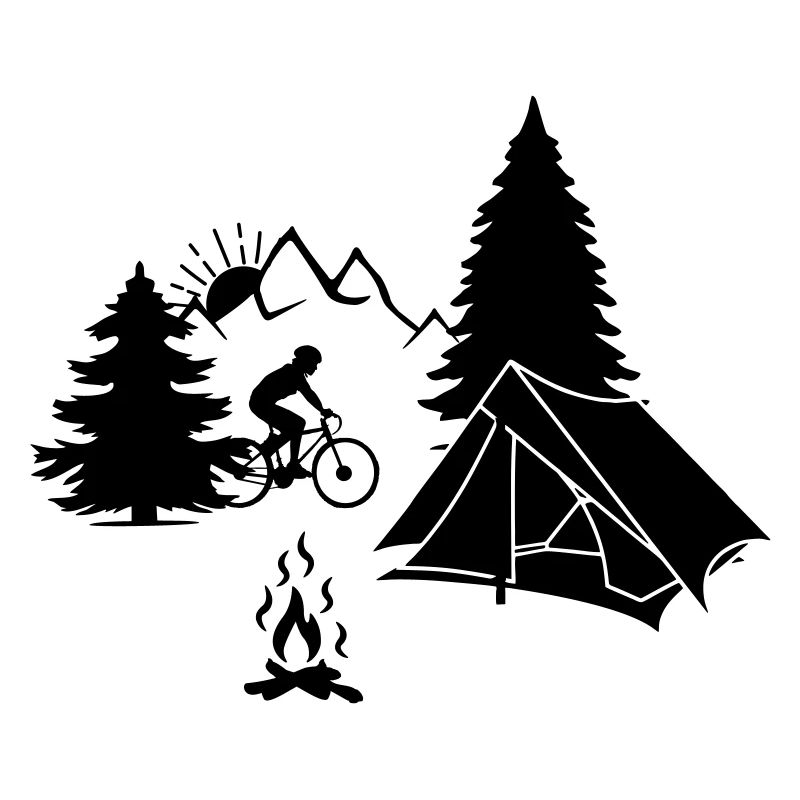 Camping de vacances à vélo