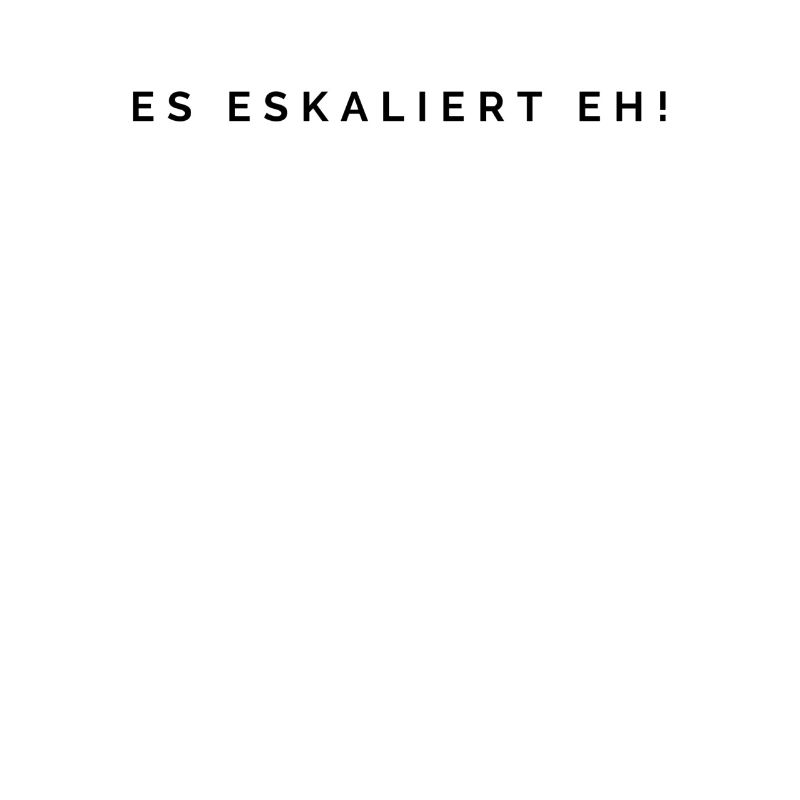 It's escalating anyway!
