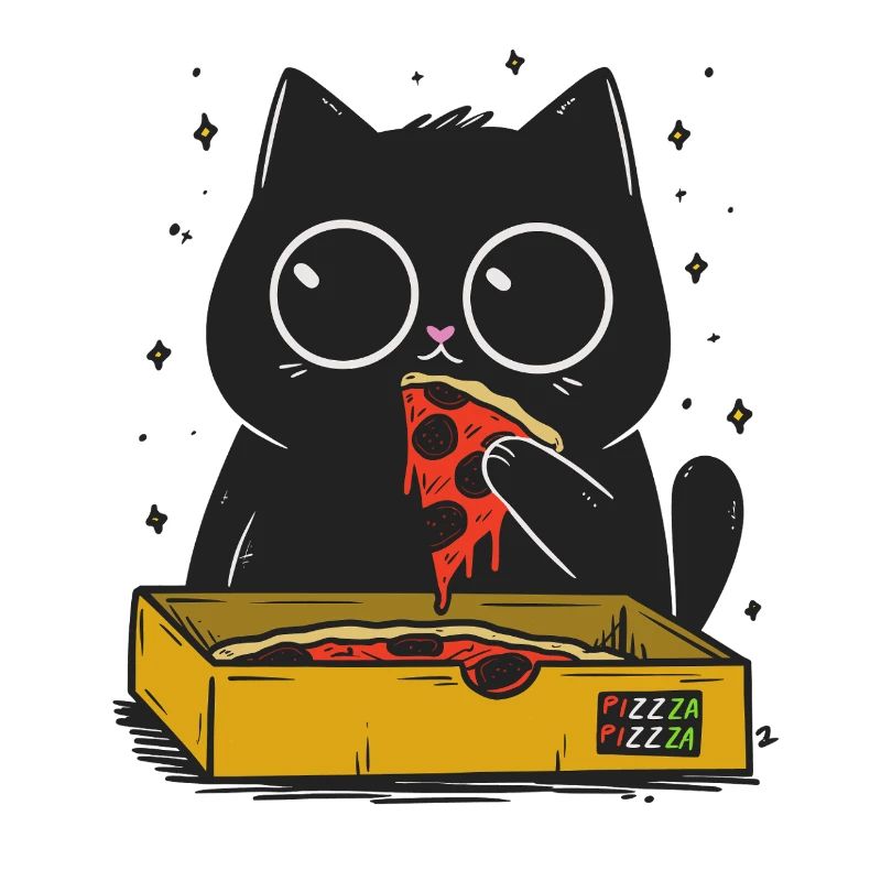 Pizza Kitty en couleur