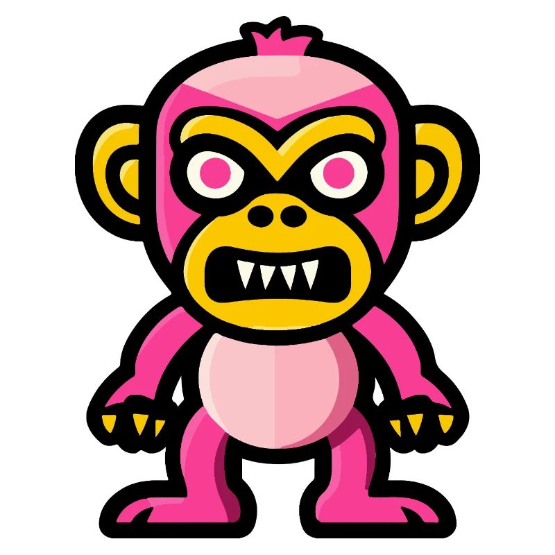 Monkey Halloween Comic Funny