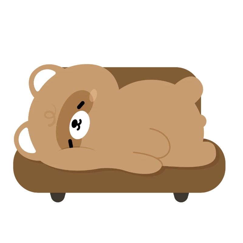 Müder Biber auf der Couch