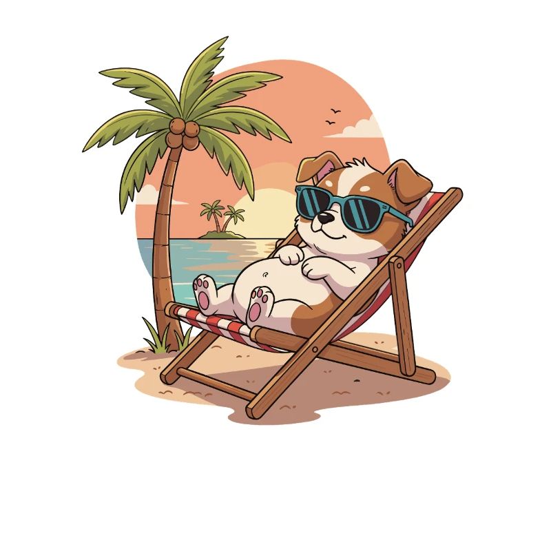 Beach Lounge Corgi