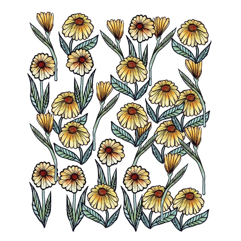 Sunlit Daisy Blumenmuster