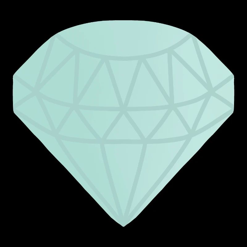 Mint Geometric Diamond