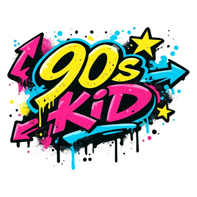 90s Kid Graffiti Burst