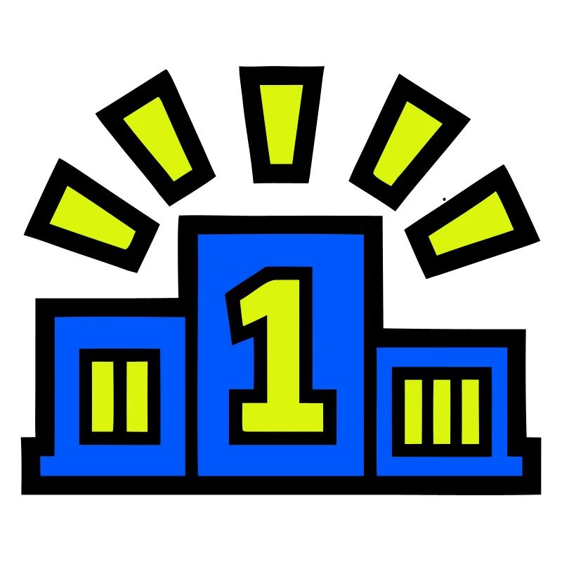 Sieger Podest Platz 1 Champion