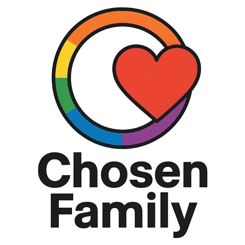 Inclusive heart with rainbow frame