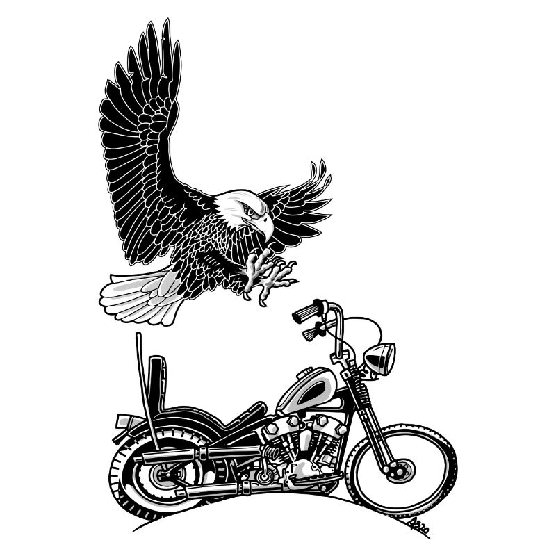 0906 eagle chopper knucklehead