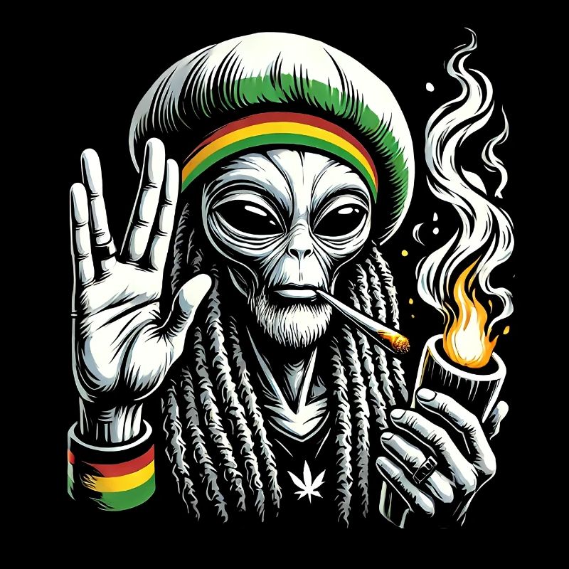 Rasta Alien – Chill and Cosmic Vibes Design
