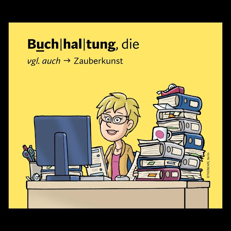 Buchhalterin, Comicfigur