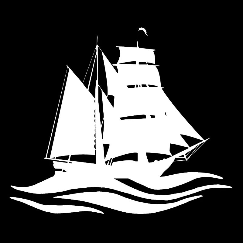 Weißes Boot und Reise