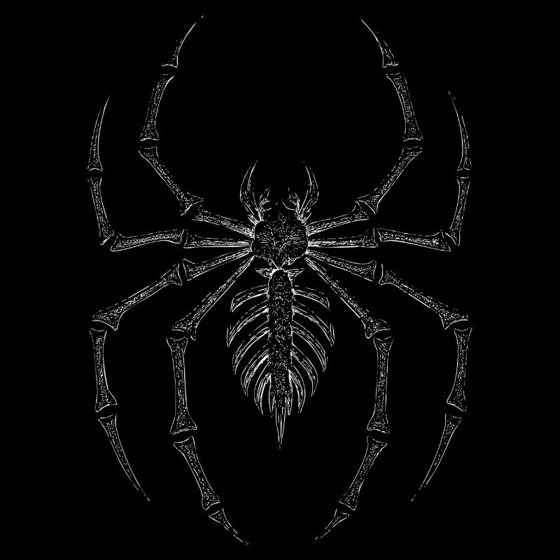 Squelette Gothique Spider Années 90