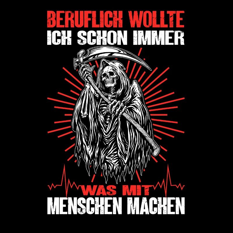 Humorvolle Todesmetapher mit Grim Reaper