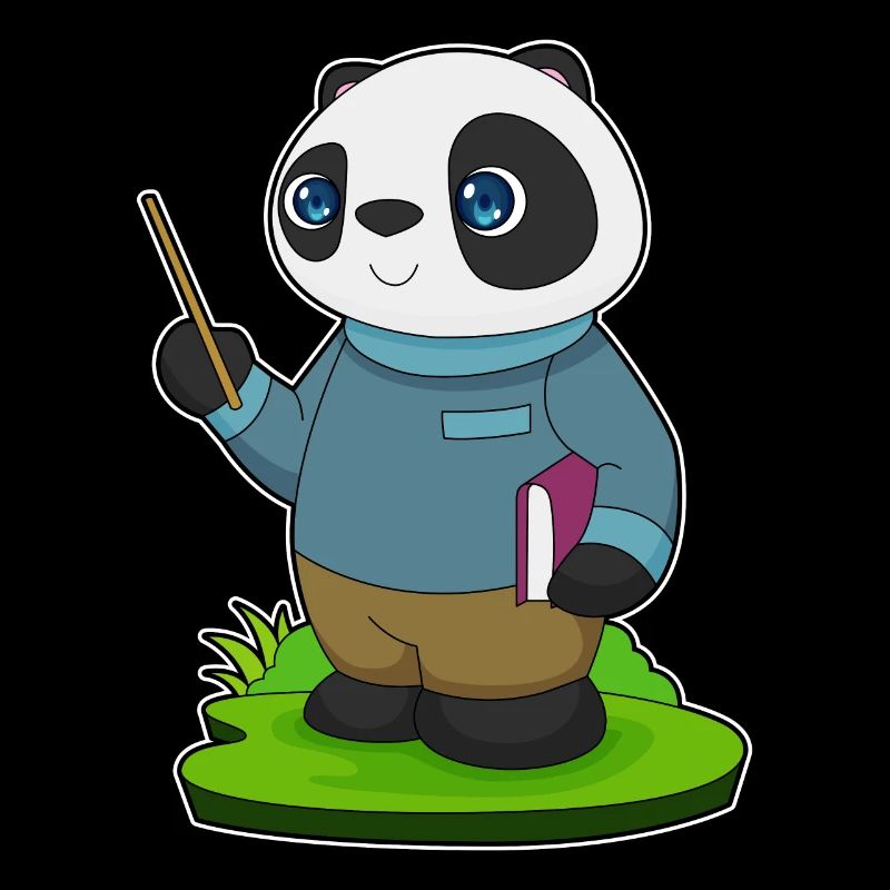 École de Pointer Enseignante Panda