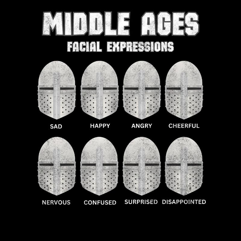 Medieval Knight Faces Emotions