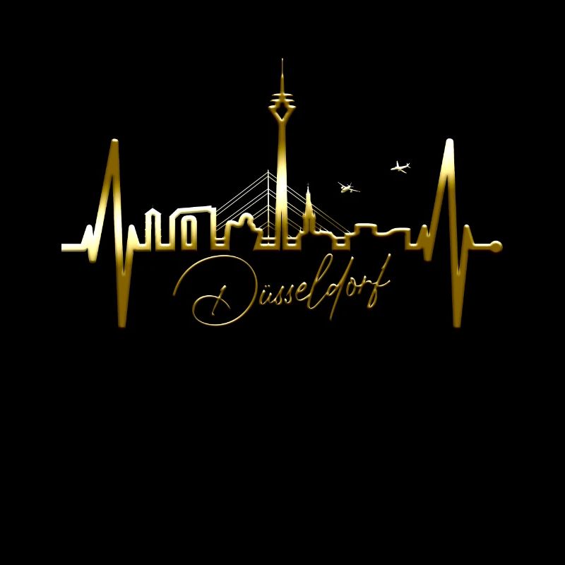 Dusseldorf Skyline Heartbeat Dear Dusseldorf