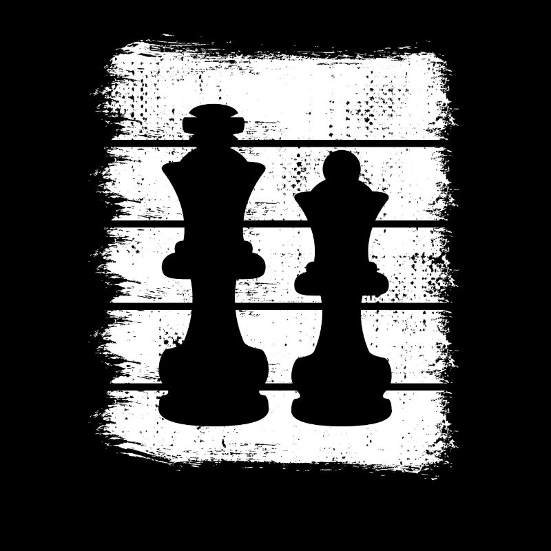 Chess pieces drawing