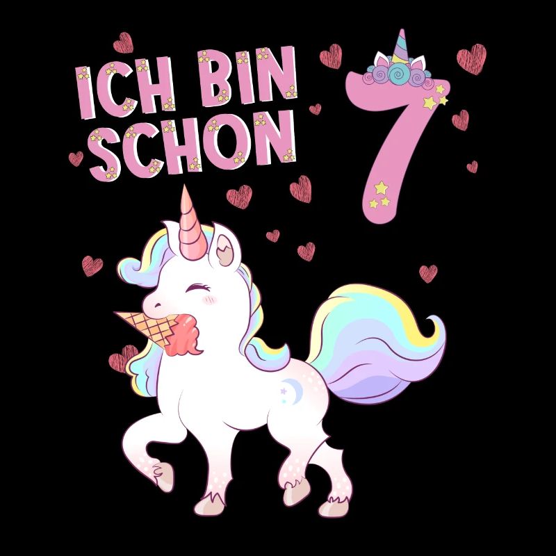 ich bin schon 7 Einhorn
