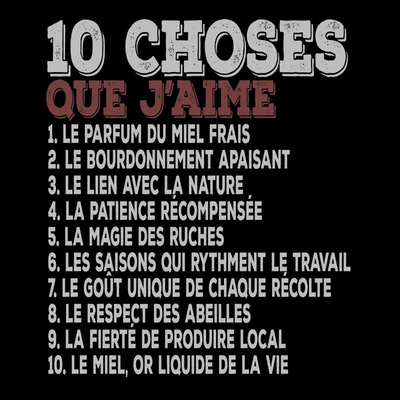 10 choses que j’aime Apiculture passion abeilles