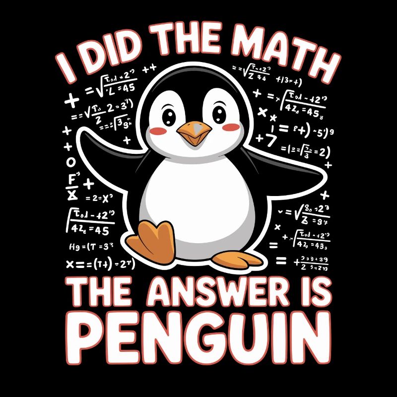 I Did The Math The Answer Is Penguin