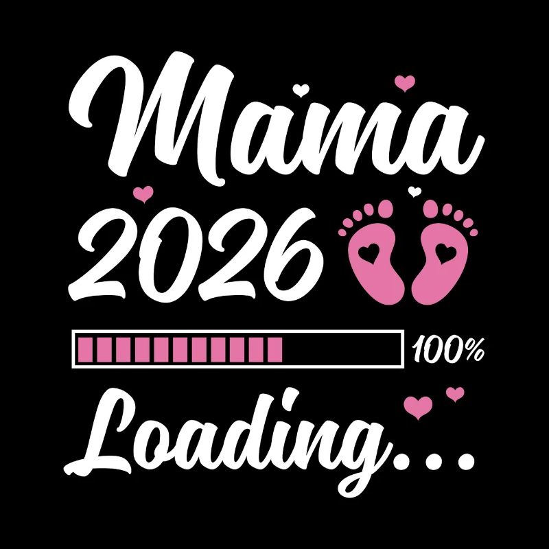 Mama 2026 Loading Schwangerschaft Geschenkidee