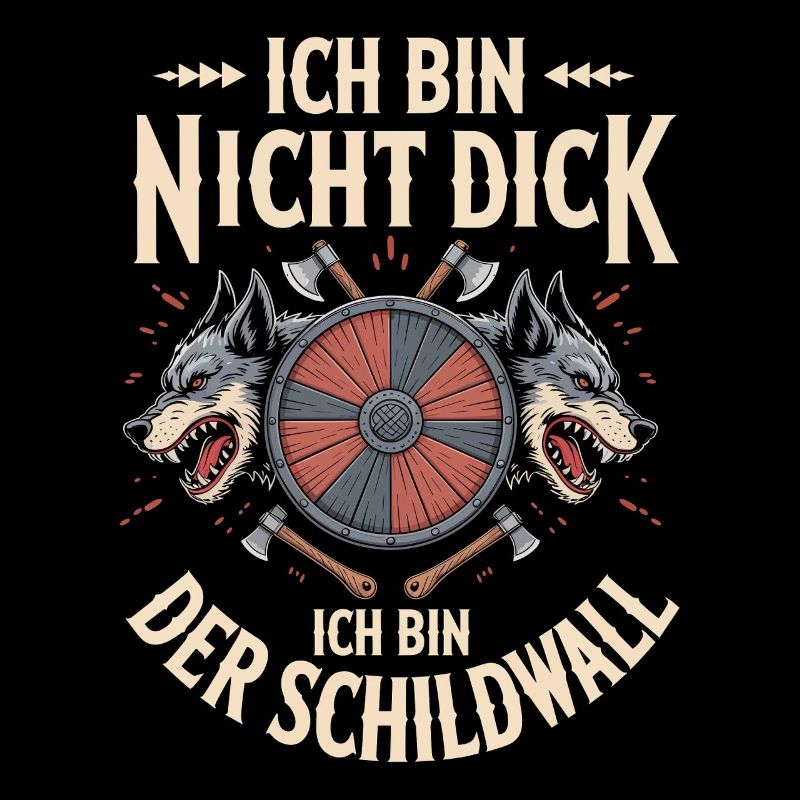 Nicht dick Schildwall, Lustiger Wikinger Spruch
