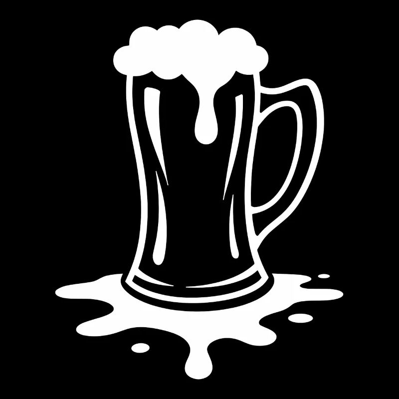 Fête en mousse de chopes de bière débordantes