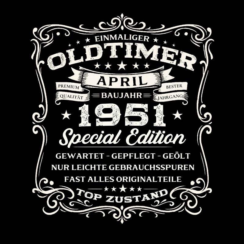 75. Geburtstag Geschenk Mann Oldtimer April 1951