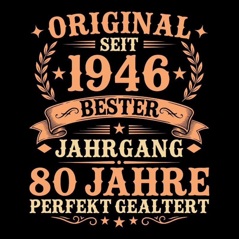 Original seit 1946 Retro 80. Geburtstag Geschenk