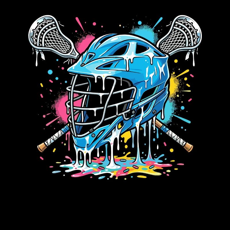 Lacrosse, joueurs de crosse, graphismes de crosse