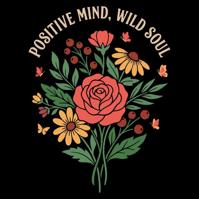Positive Mind Wild Soul Blumendesign