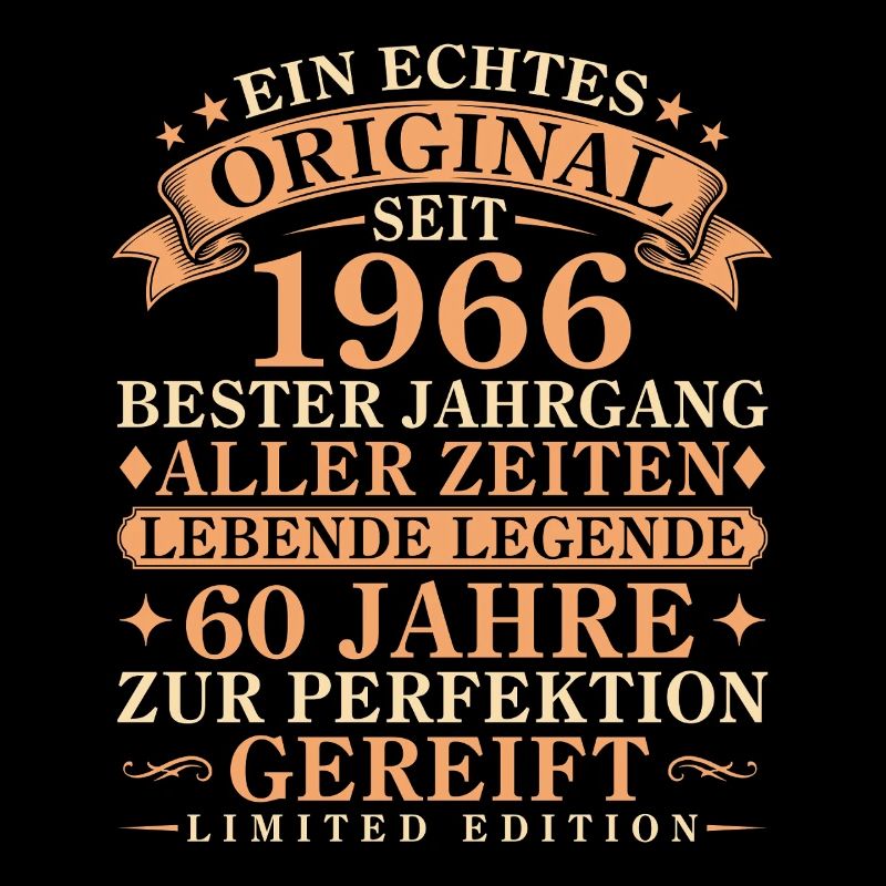 Echtes Original seit 1966 – 60. Geburtstag