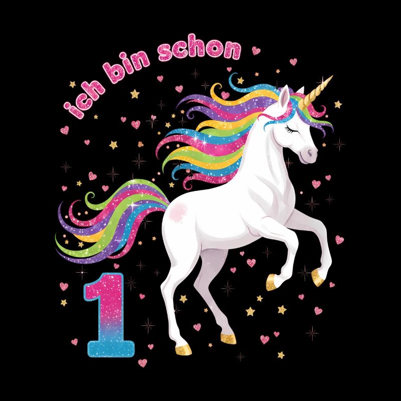 1. Geburtstag Einhorn Mädchen Ich bin schon 1