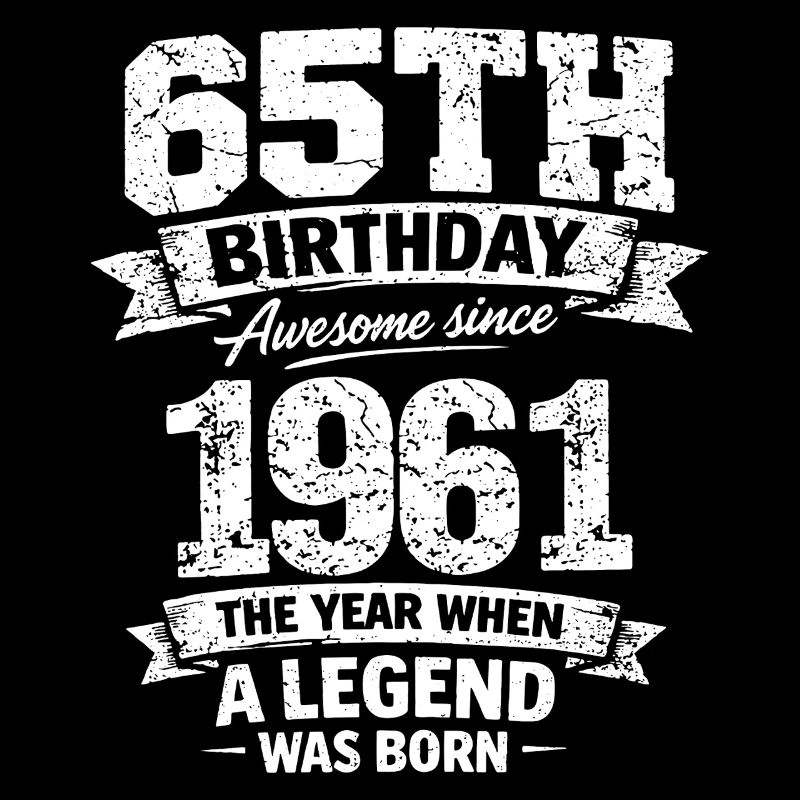 65th Birthday 1961 Legend Vintage Design