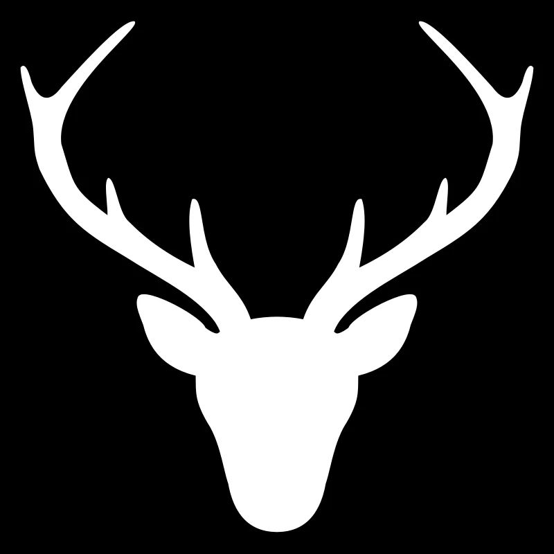 Hirsch Geweih Silhouette Jagd Jger Geschenk