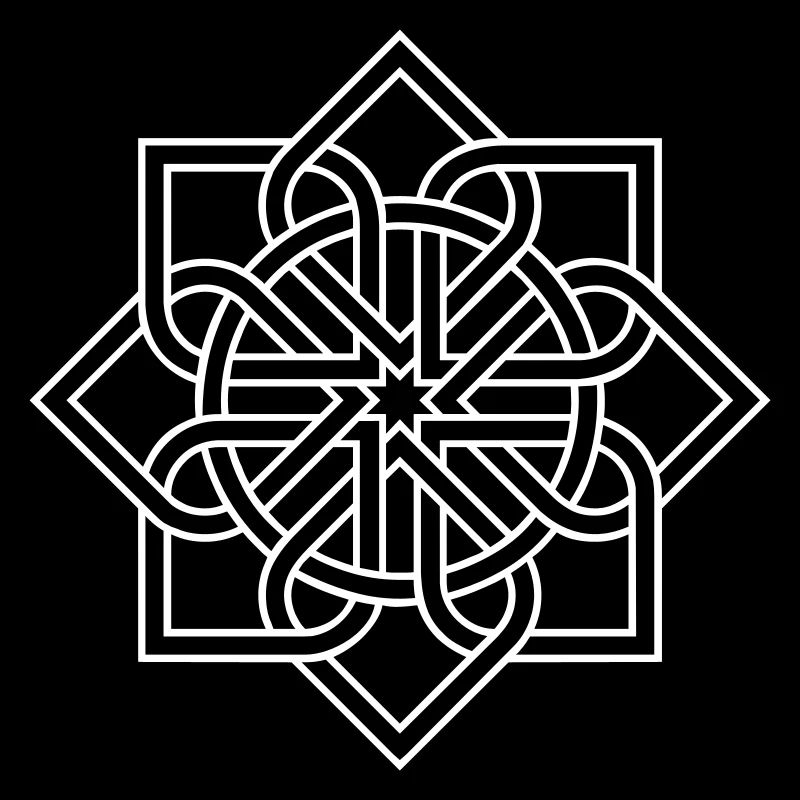 Mandala fleur fleur flocon de neige