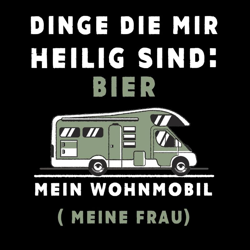 Heiliges Bier am Wohnmobil