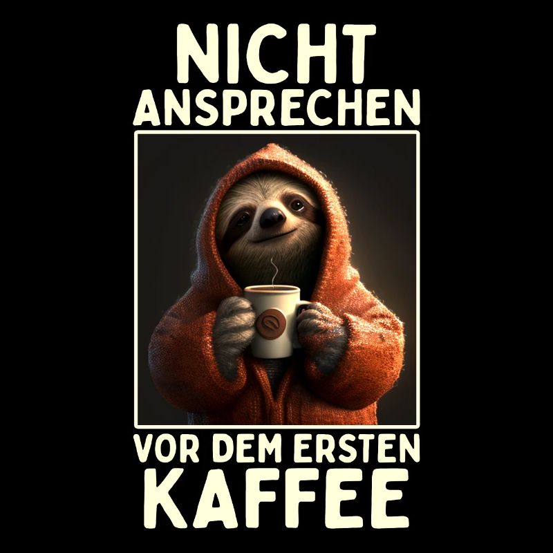 Faultier Nicht Ansprechen Vor Kaffee Morgenmuffel