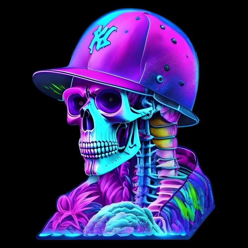 Skeleton with cap