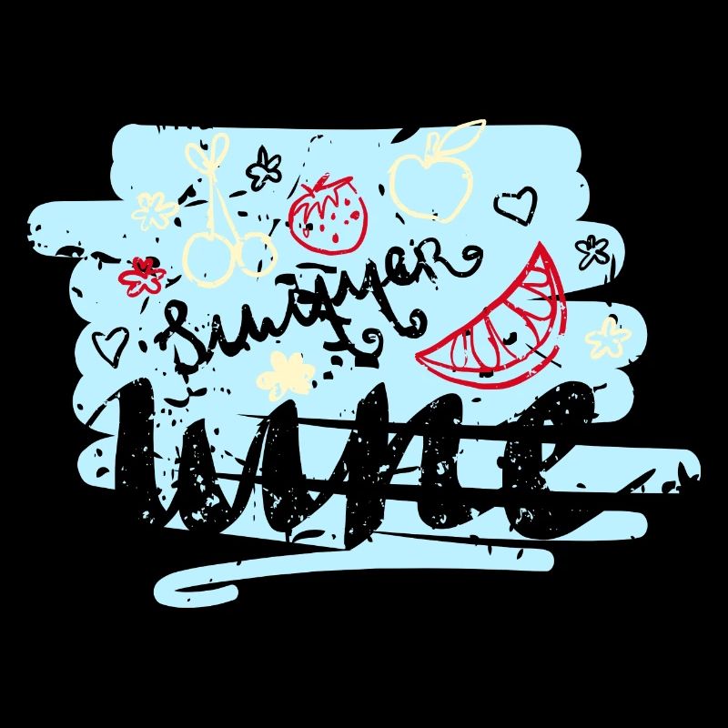 Sommer Scribble Früchte