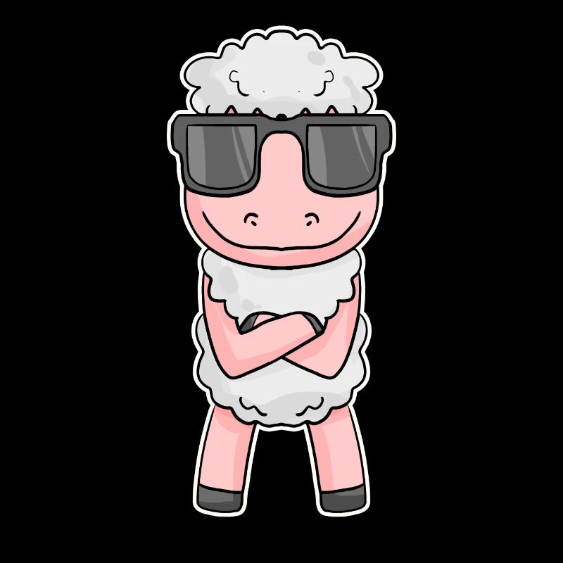 Sheep with glasses
