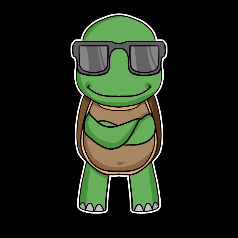 Schildkröte mit Brille