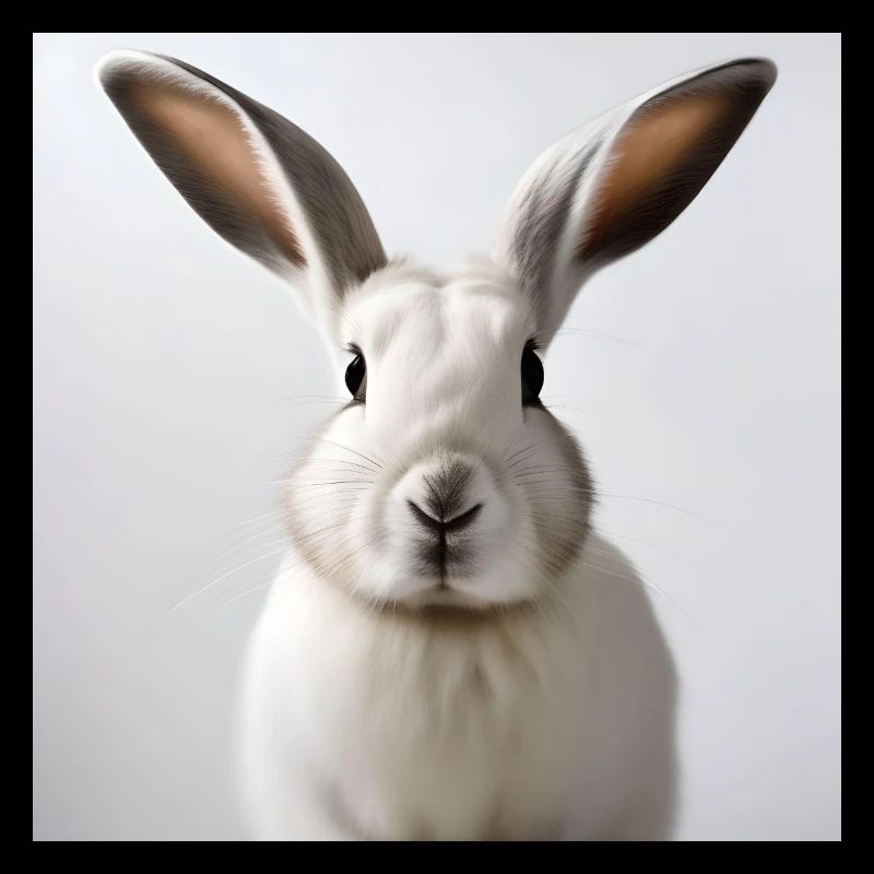Lapin blanc illustré