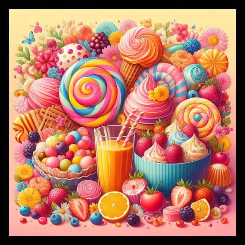 Palette de douceurs et de couleurs vibrantes