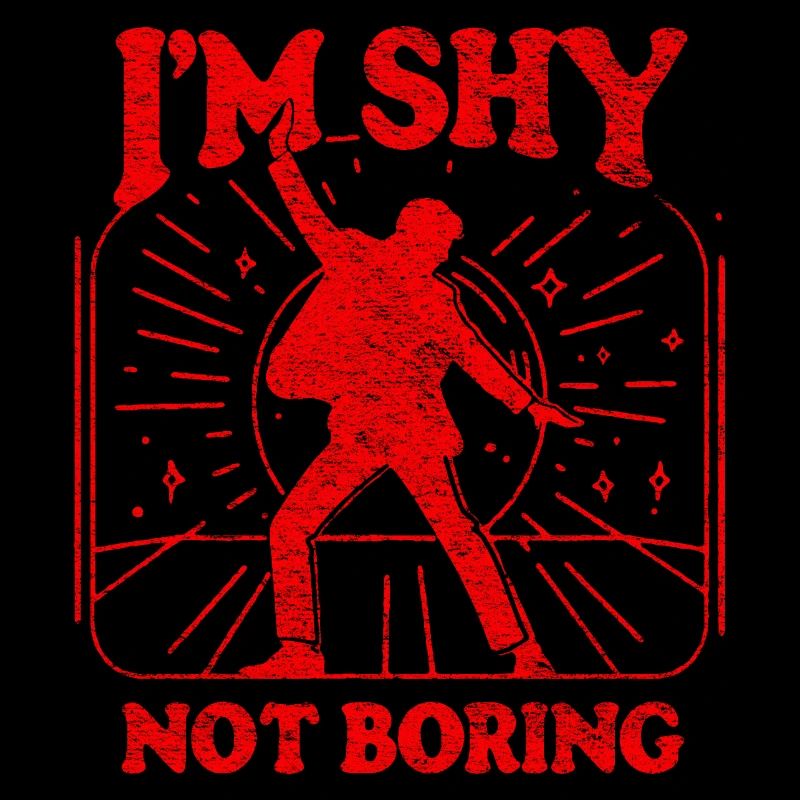 I'm shy, not boring red