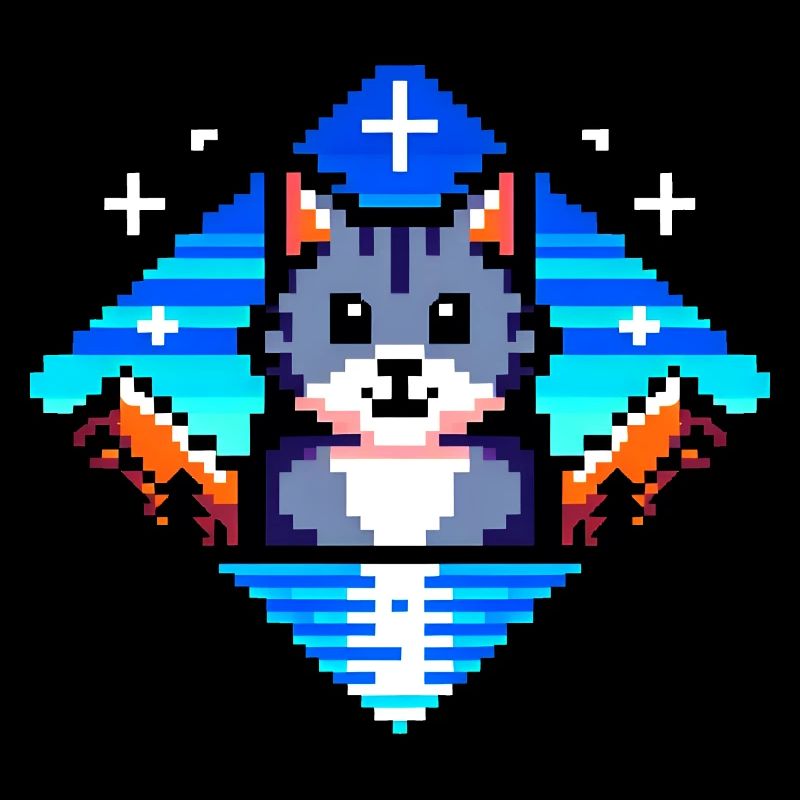 Gatto pixel