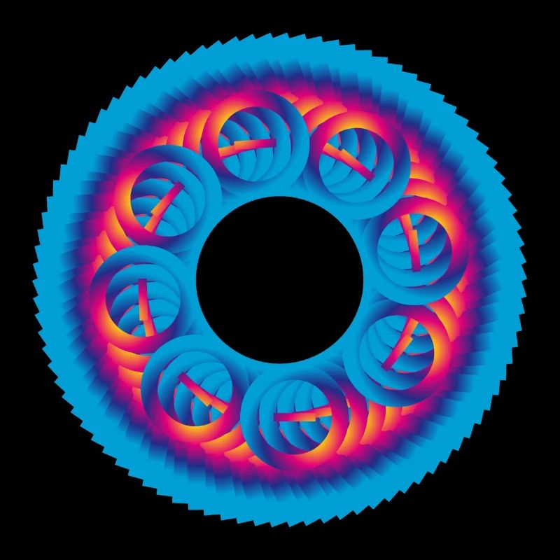 Sprocket circle colorful